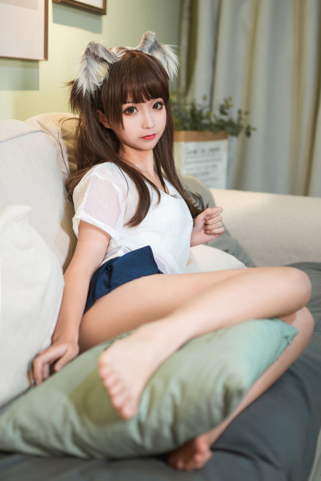 蠢沫沫 – 短裙猫耳 [40P-381MB]-零零cos