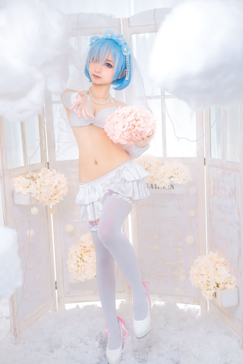 蠢沫沫 -  雷姆花嫁 [44P-484MB] 在线看图 第4张