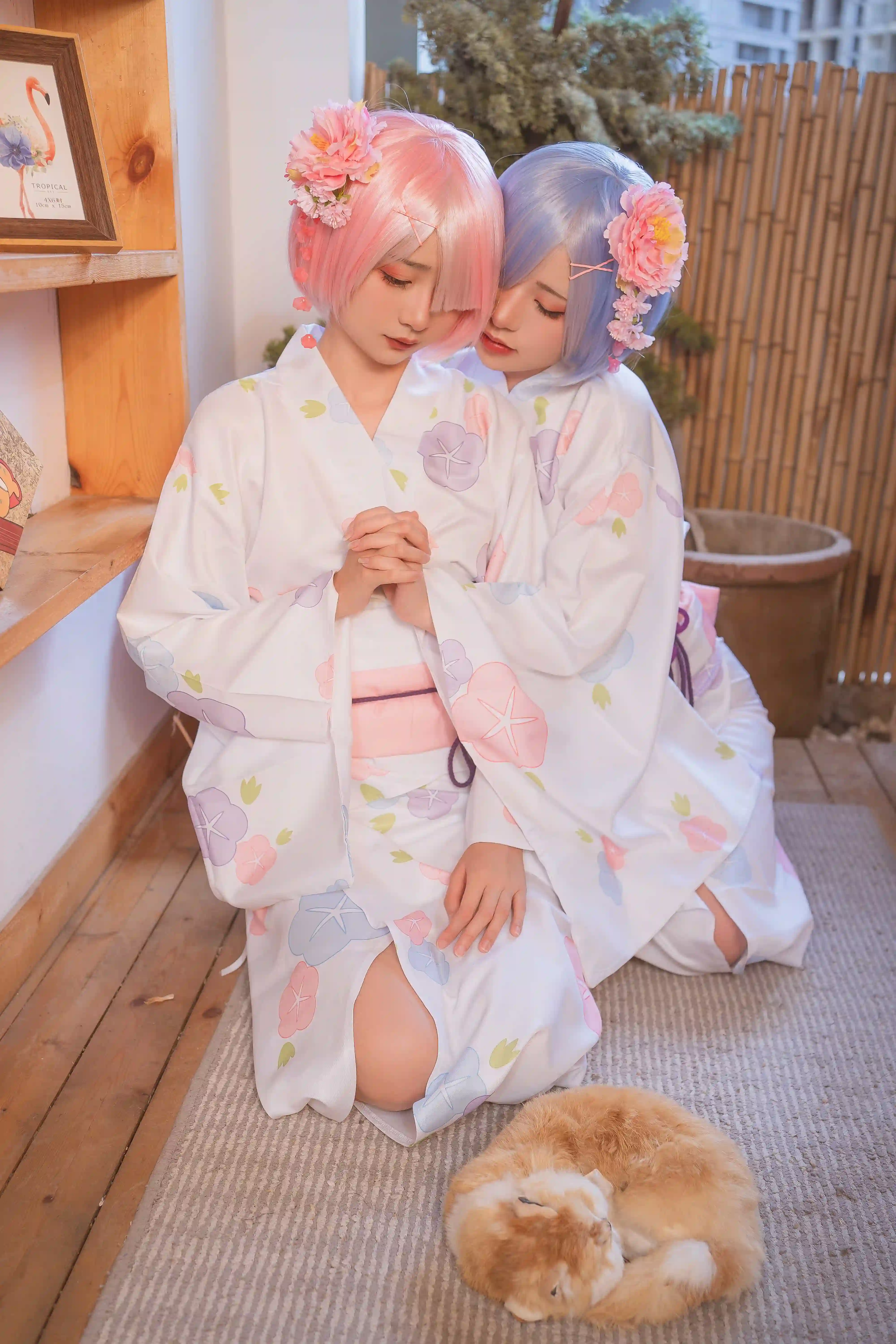 爆机少女喵小吉 – NO.43 金鱼 – 双子系列 从零开始異世界生活 [75P-1.05GB]-零零cos