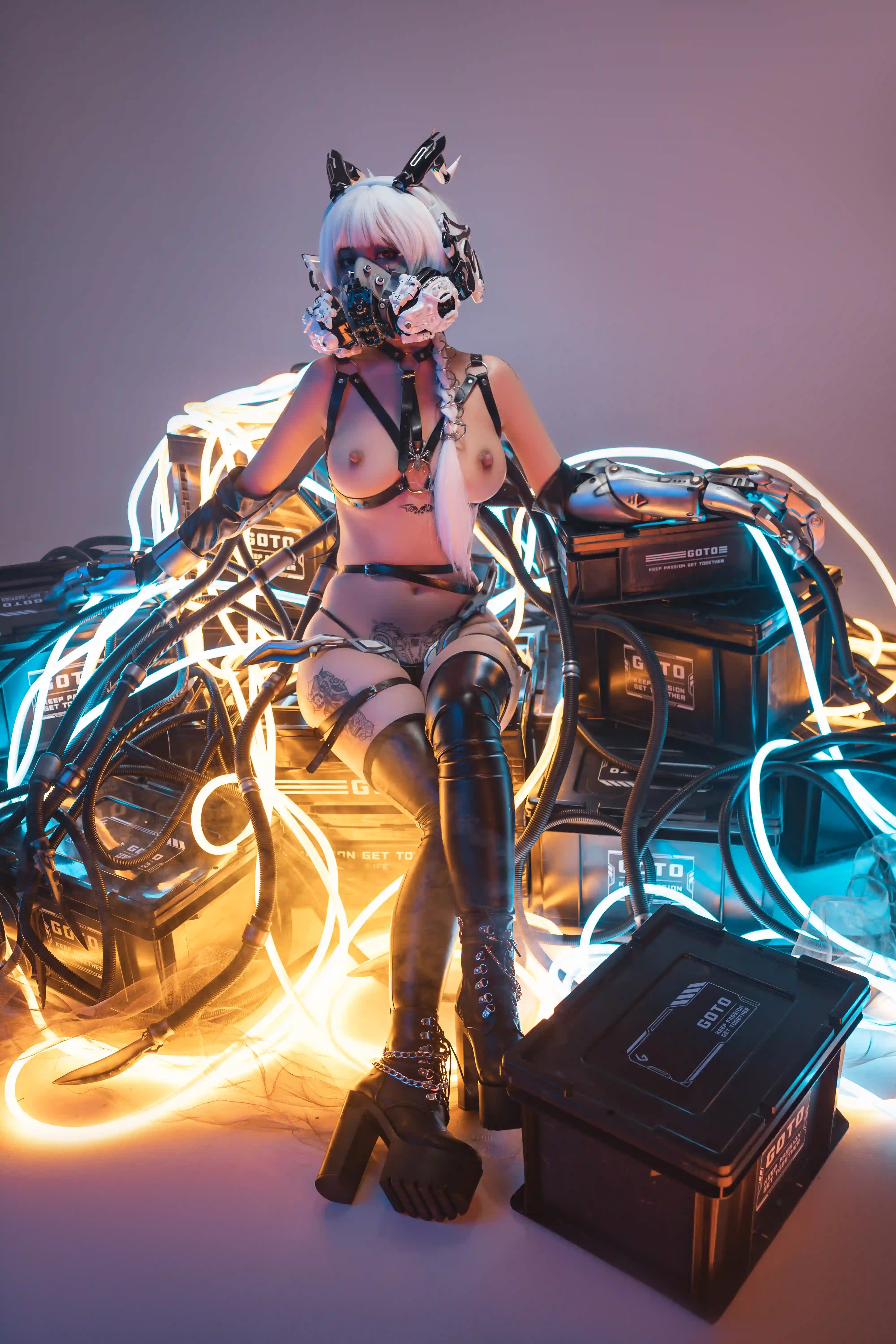 爆机少女喵小吉   赛博朋克-超梦[47P+3V-2.48GB]-零零cos