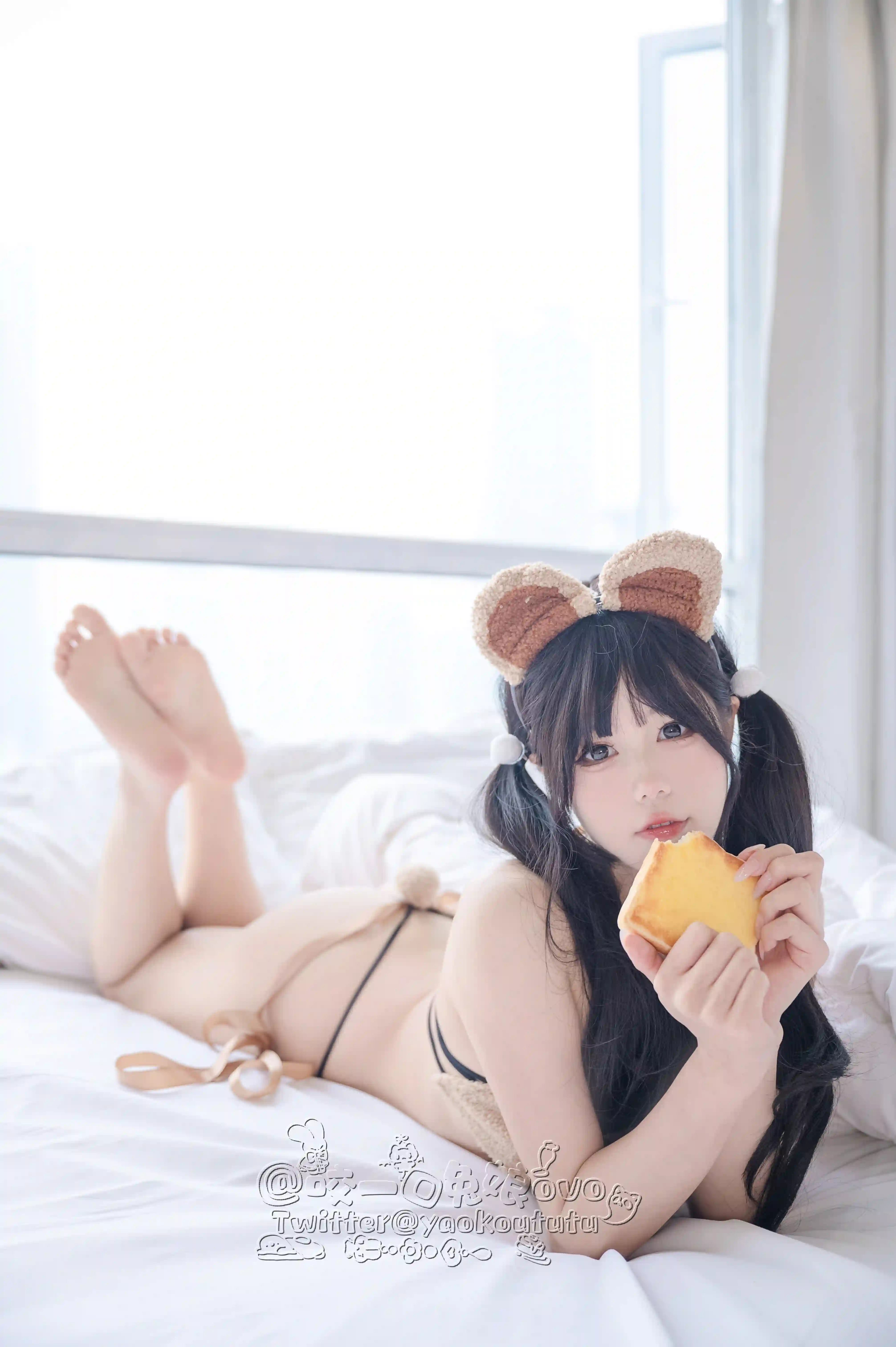 黏黏团子兔 NO.010 小熊睡衣[60P 491MB] 在线看图 第2张