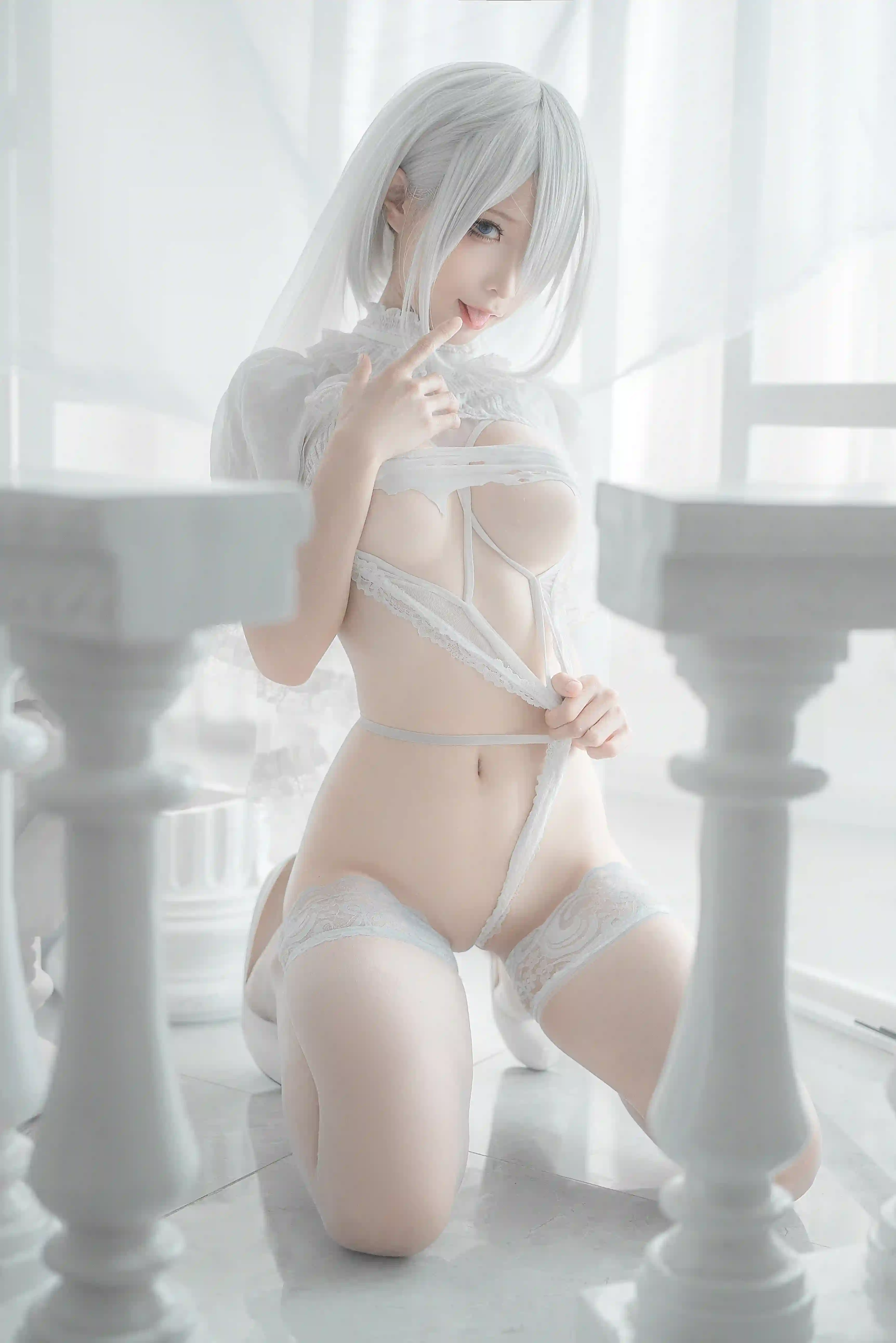 蠢沫沫   2B-白婚纱 [60P-541MB] 在线看图 第2张