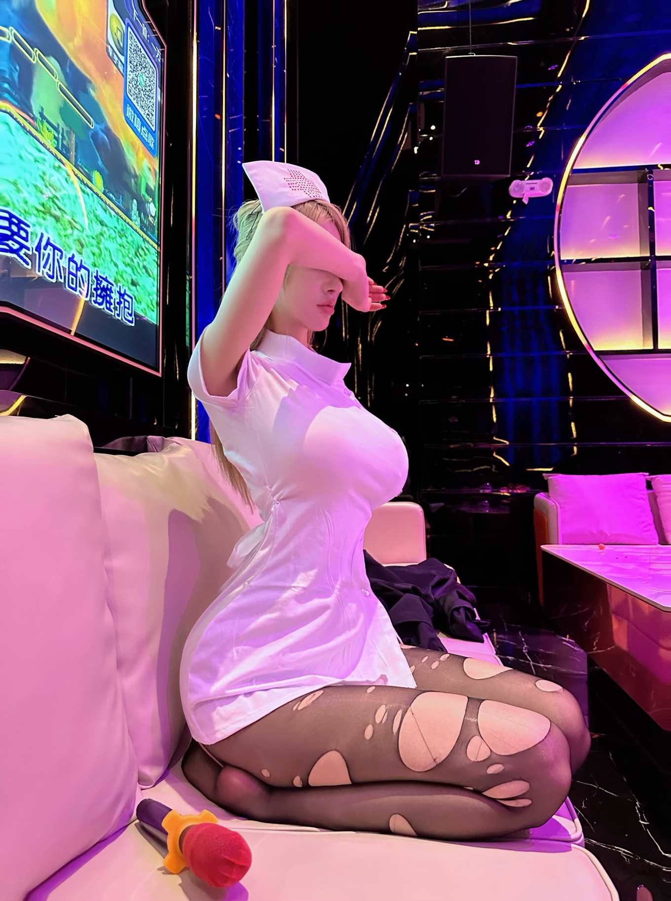 脸红Dearie  护士KTV[53P-216M]-零零cos