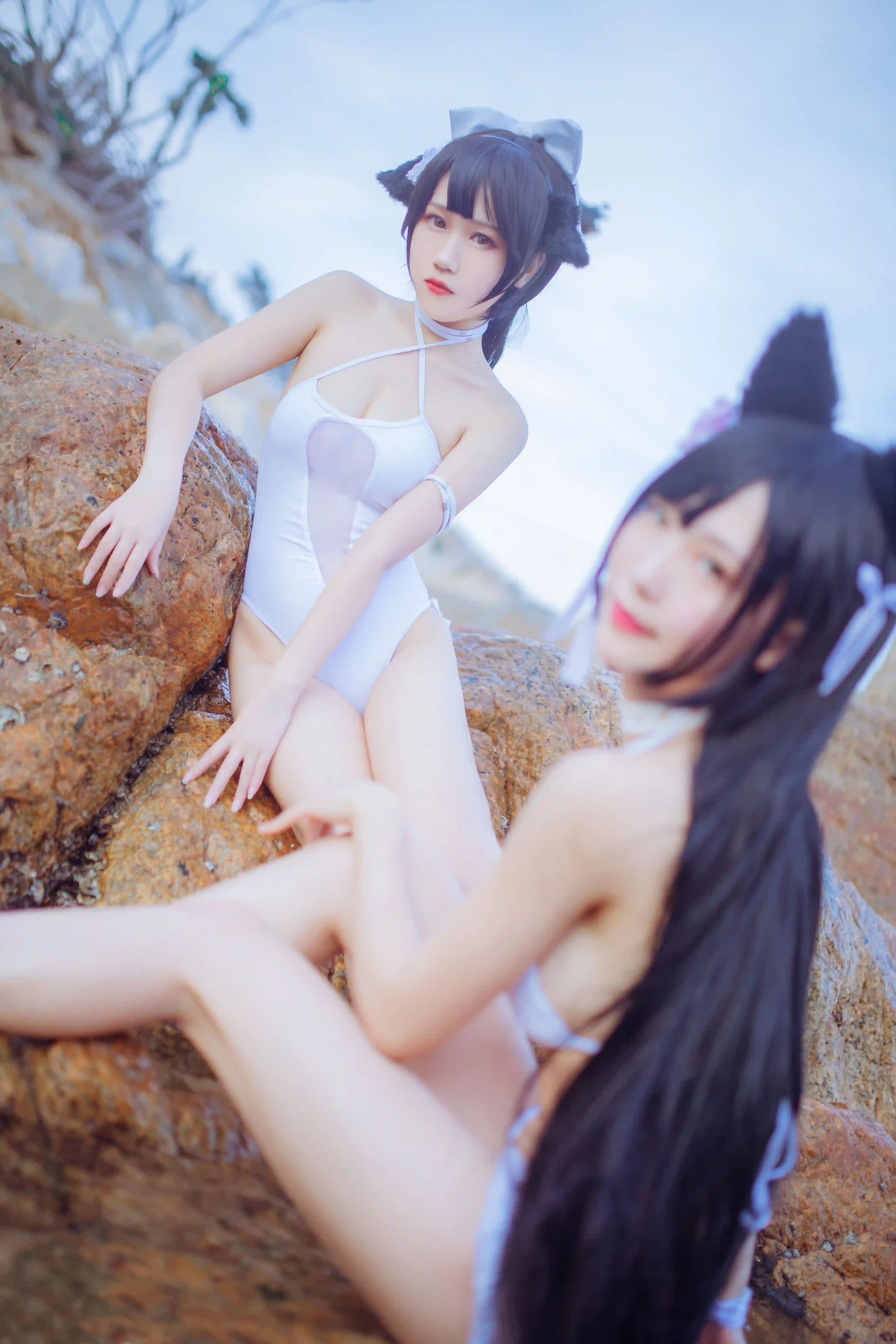 抖娘利世  抖娘×不呆猫 獒犬海边泳装 [41P-326MB] 在线看图 第3张