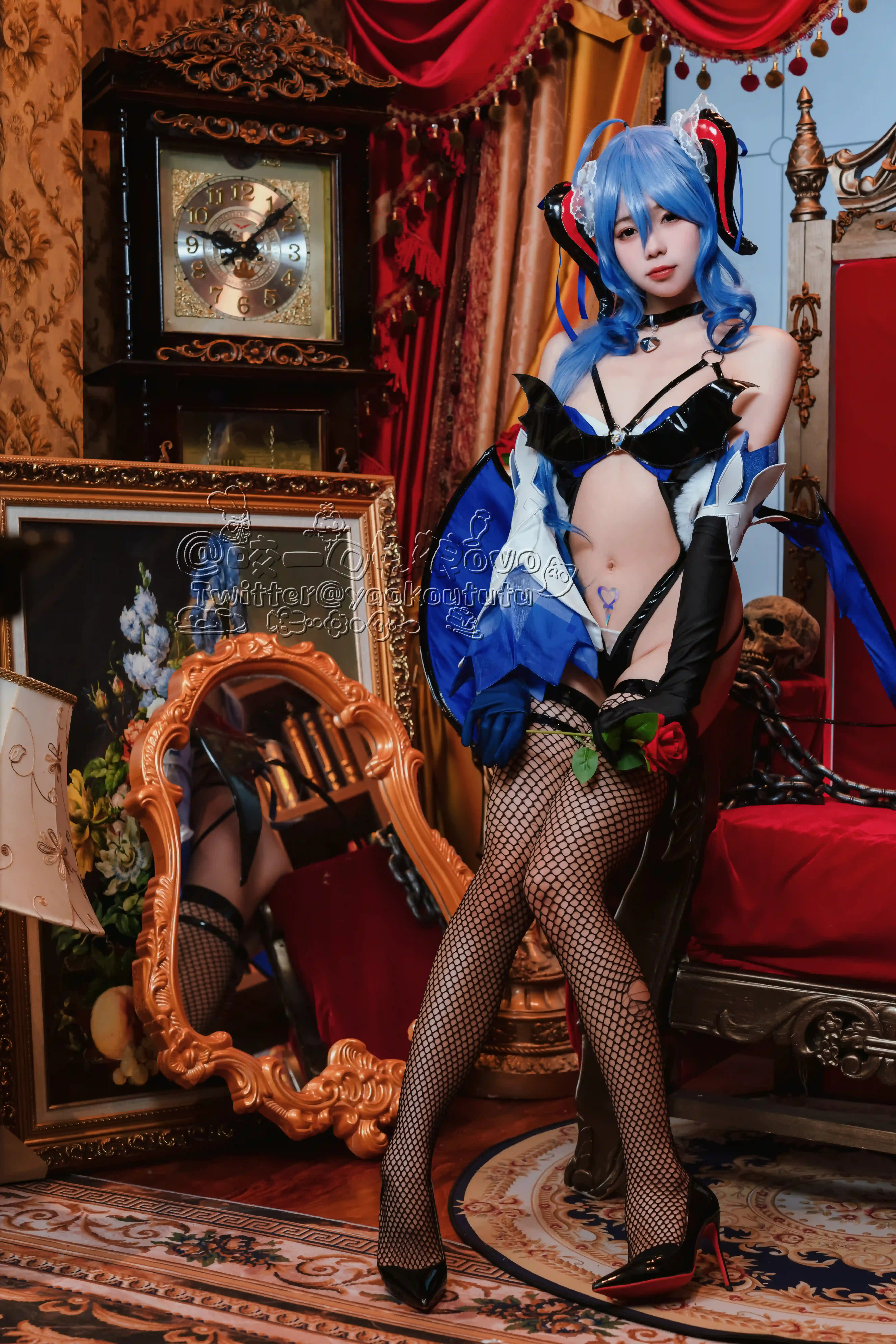 黏黏团子兔  甘雨魅魔[40P 724MB] 在线看图 第3张