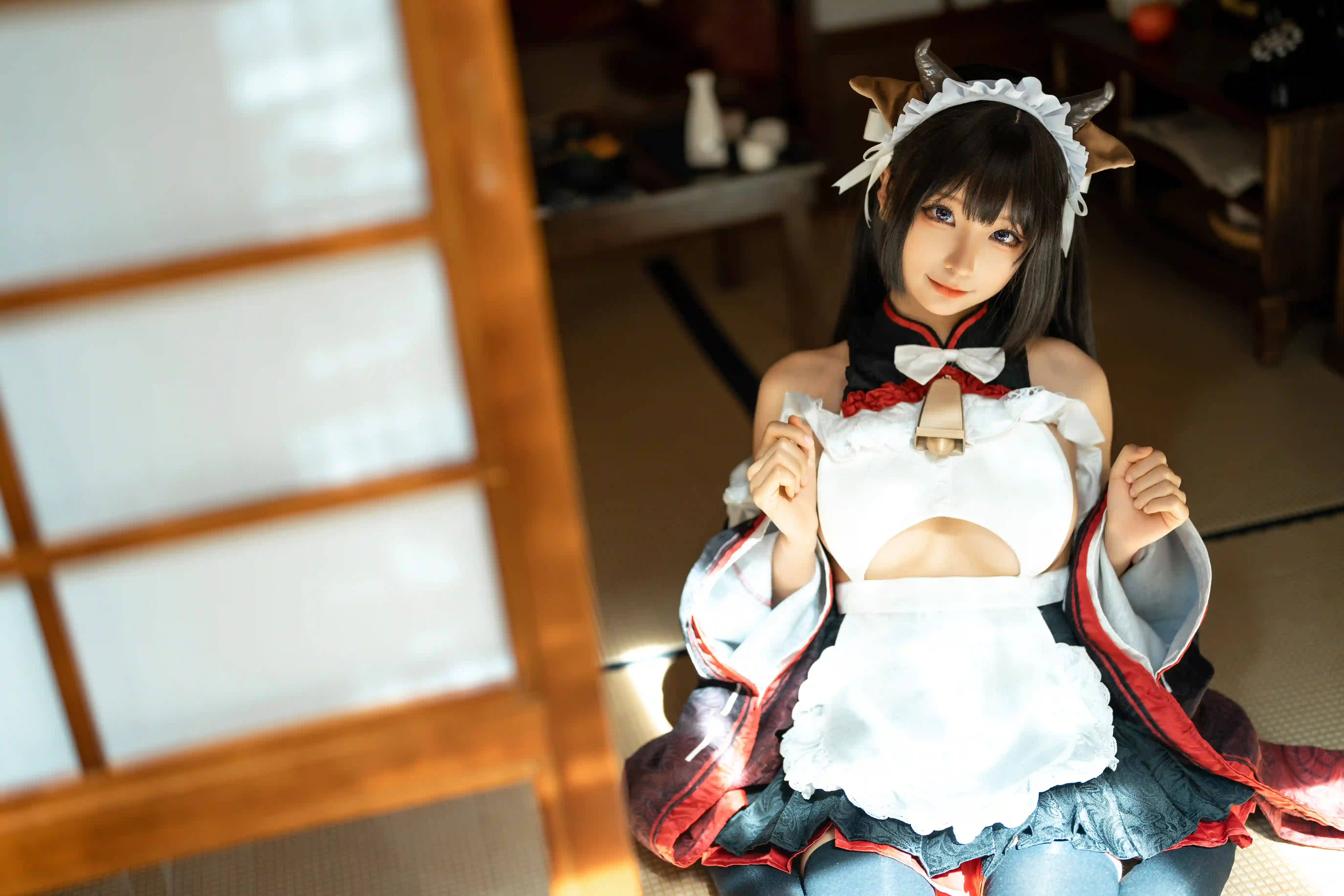 蠢沫沫 NO.224 牛牛女仆 [15P-144MB] 在线看图 第2张