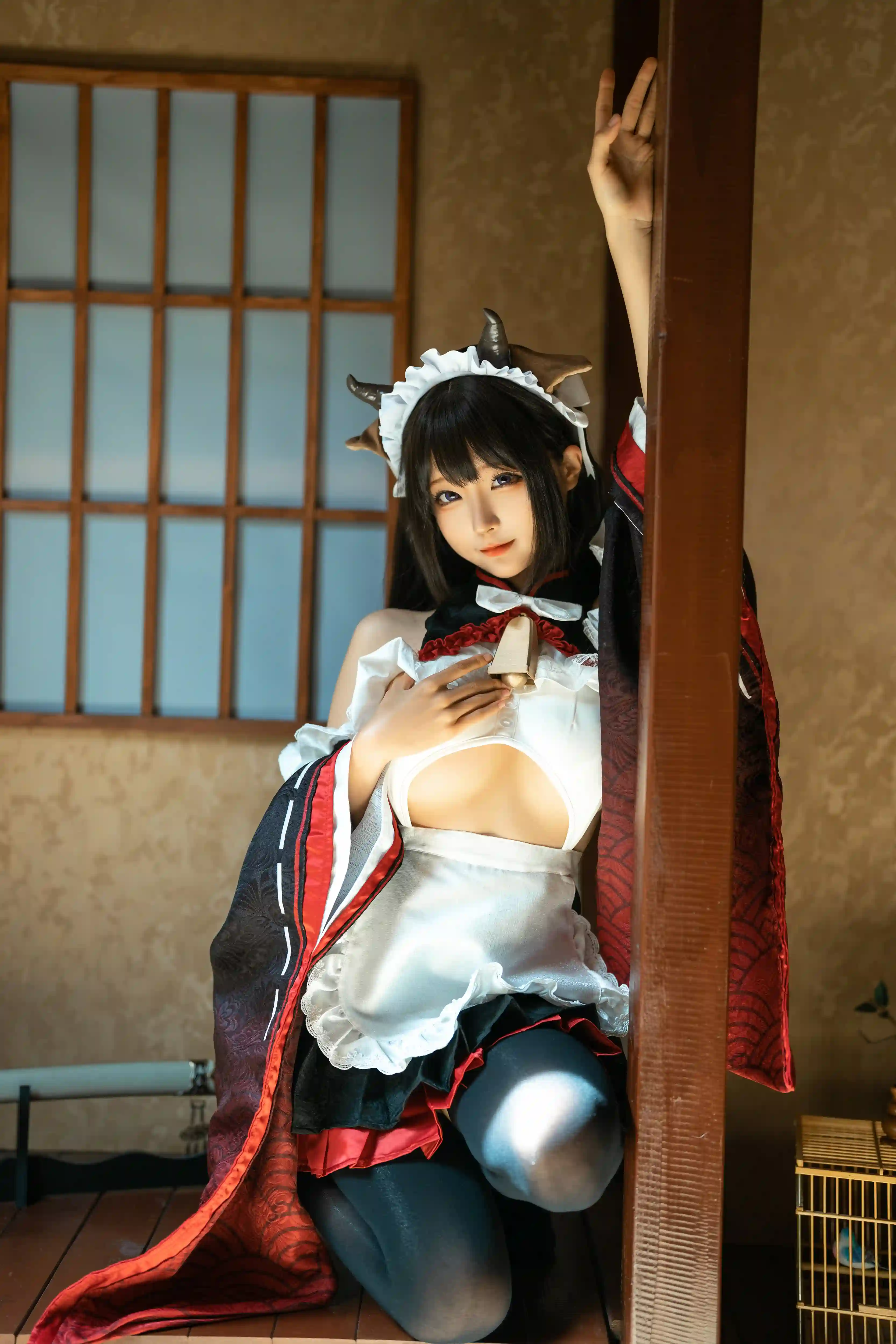 蠢沫沫 NO.224 牛牛女仆 [15P-144MB] 在线看图 第3张